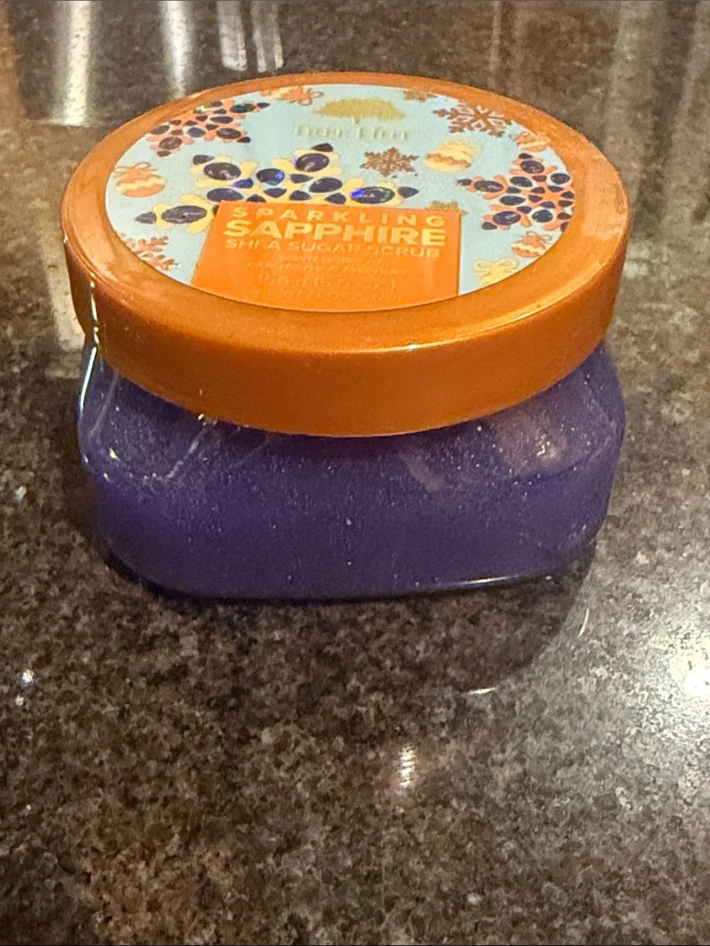 Sparkling Sapphire Shea Sugar Scrub - Purple